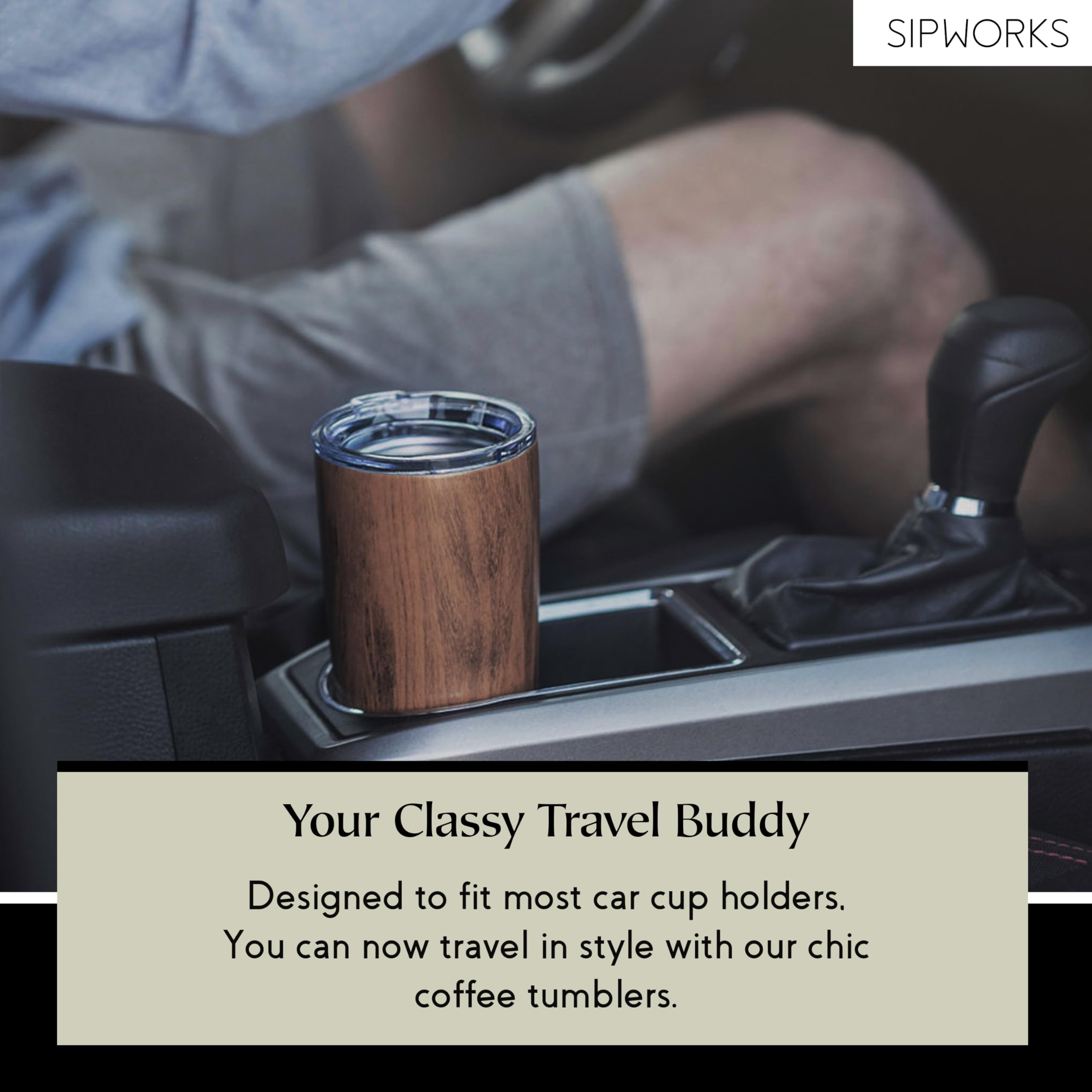 Sipworks tumbler with iced coffee demonstrating long-lasting cold retention