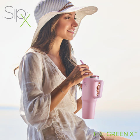 SipX inside wide mouth with ice, easy refills and cleaning benefit