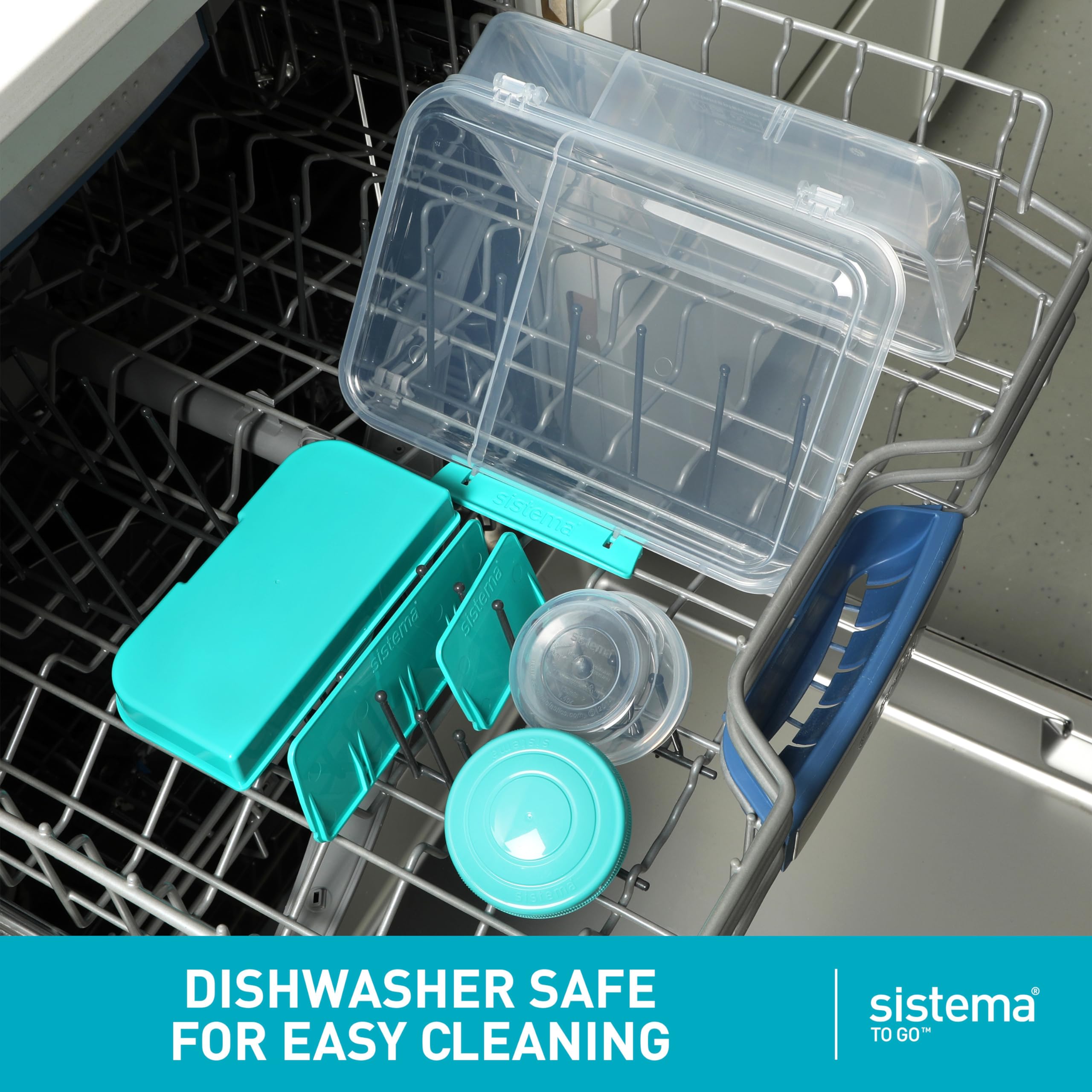Sistema stacked containers in fridge, space-saving freezer and refrigerator organization