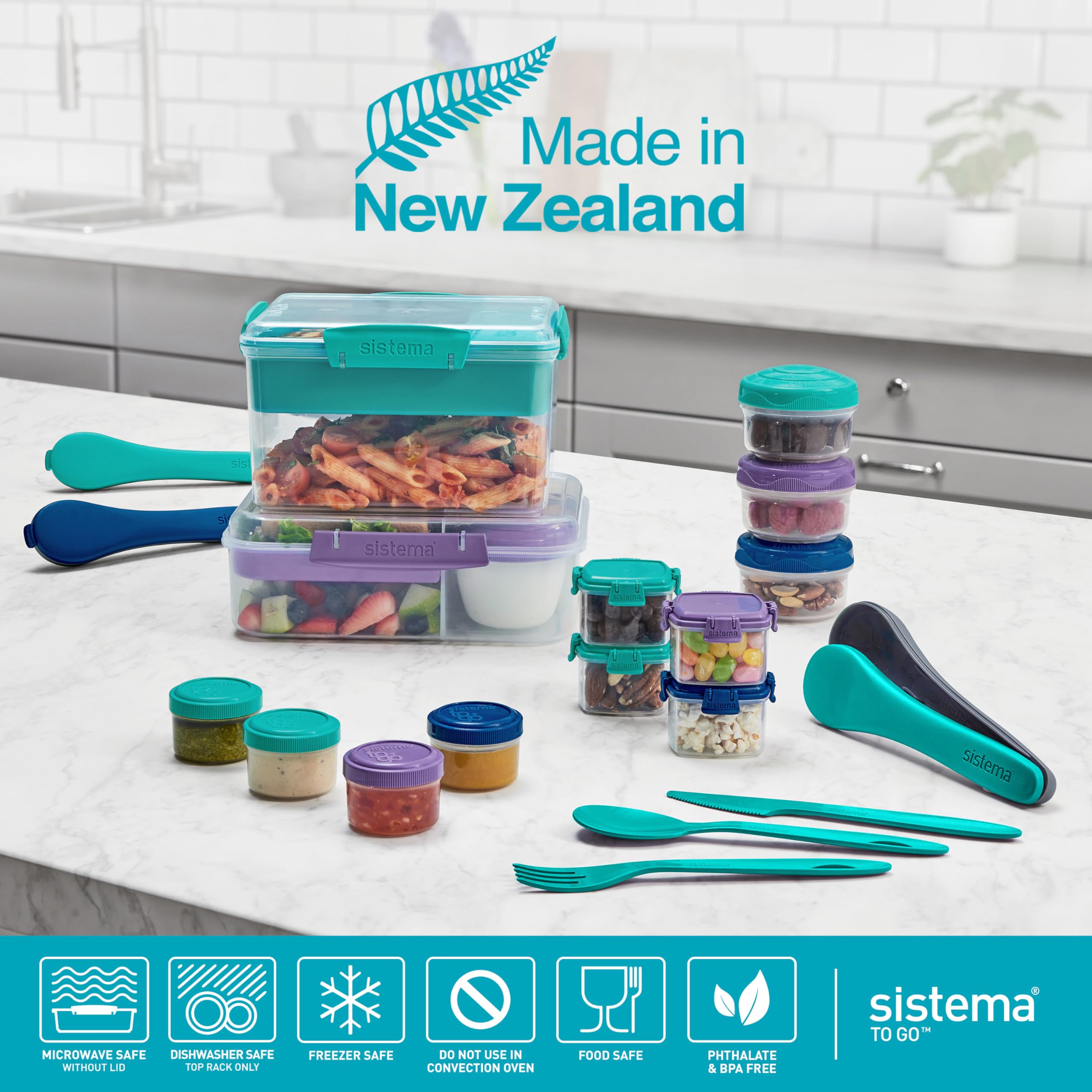 Sistema lid clip and flexible seal detail showing secure leak-resistant closure