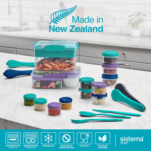 Sistema lid clip and flexible seal detail showing secure leak-resistant closure