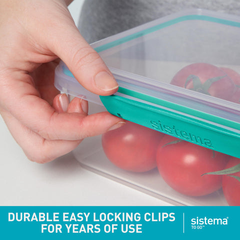 Sistema lid with clip-in fork and knife demonstrating convenient cutlery storage