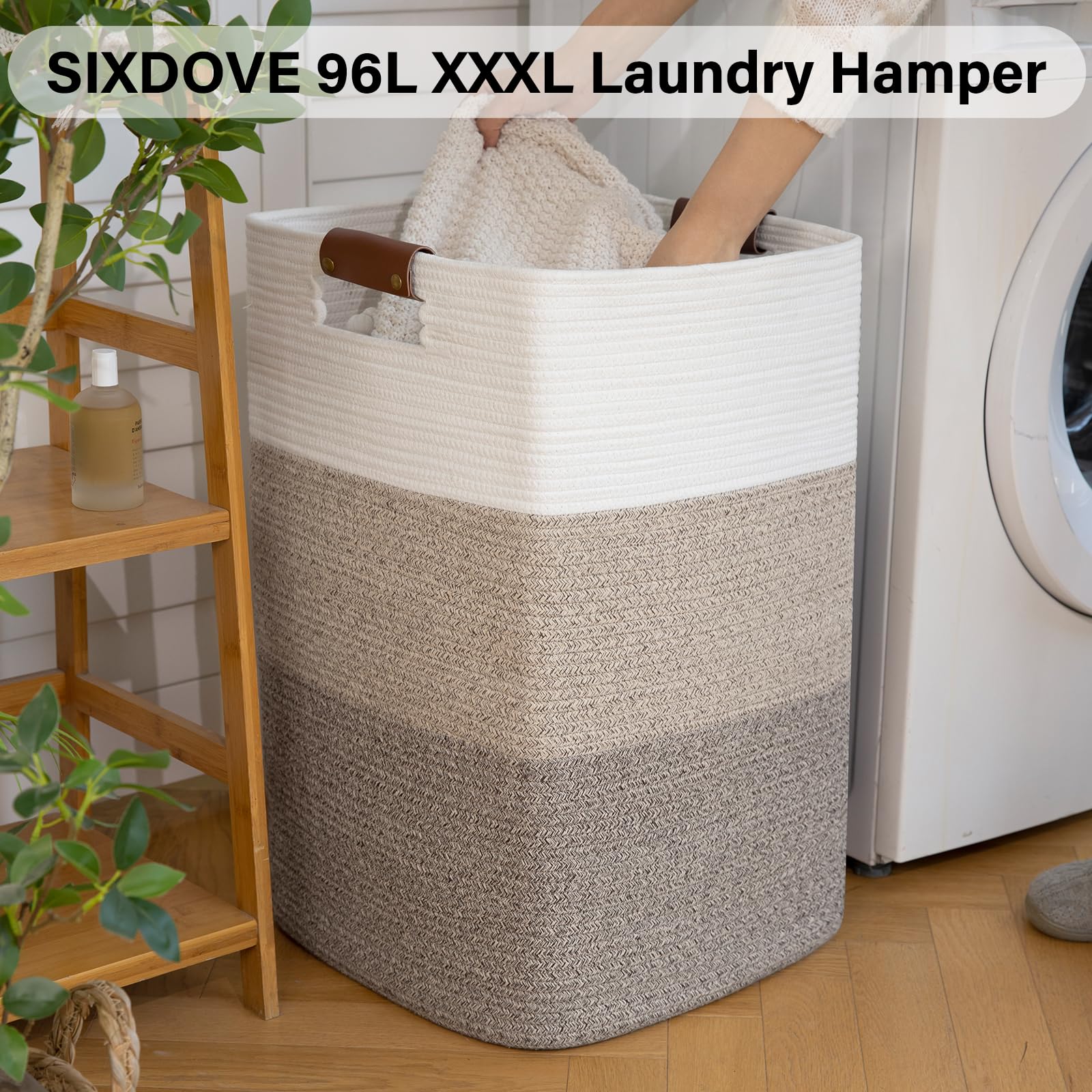 SIXDOVE close-up cotton rope texture highlighting breathable durability