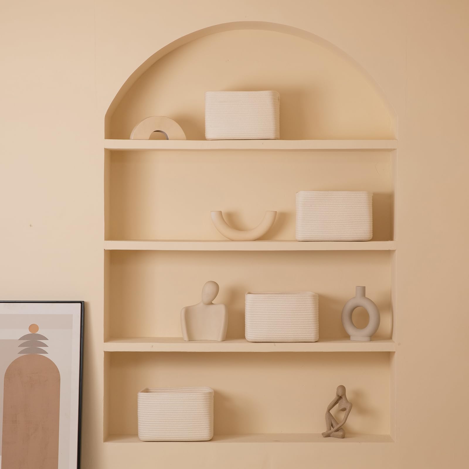 SIXDOVE basket in nursery scene showing stylish, kid-safe storage