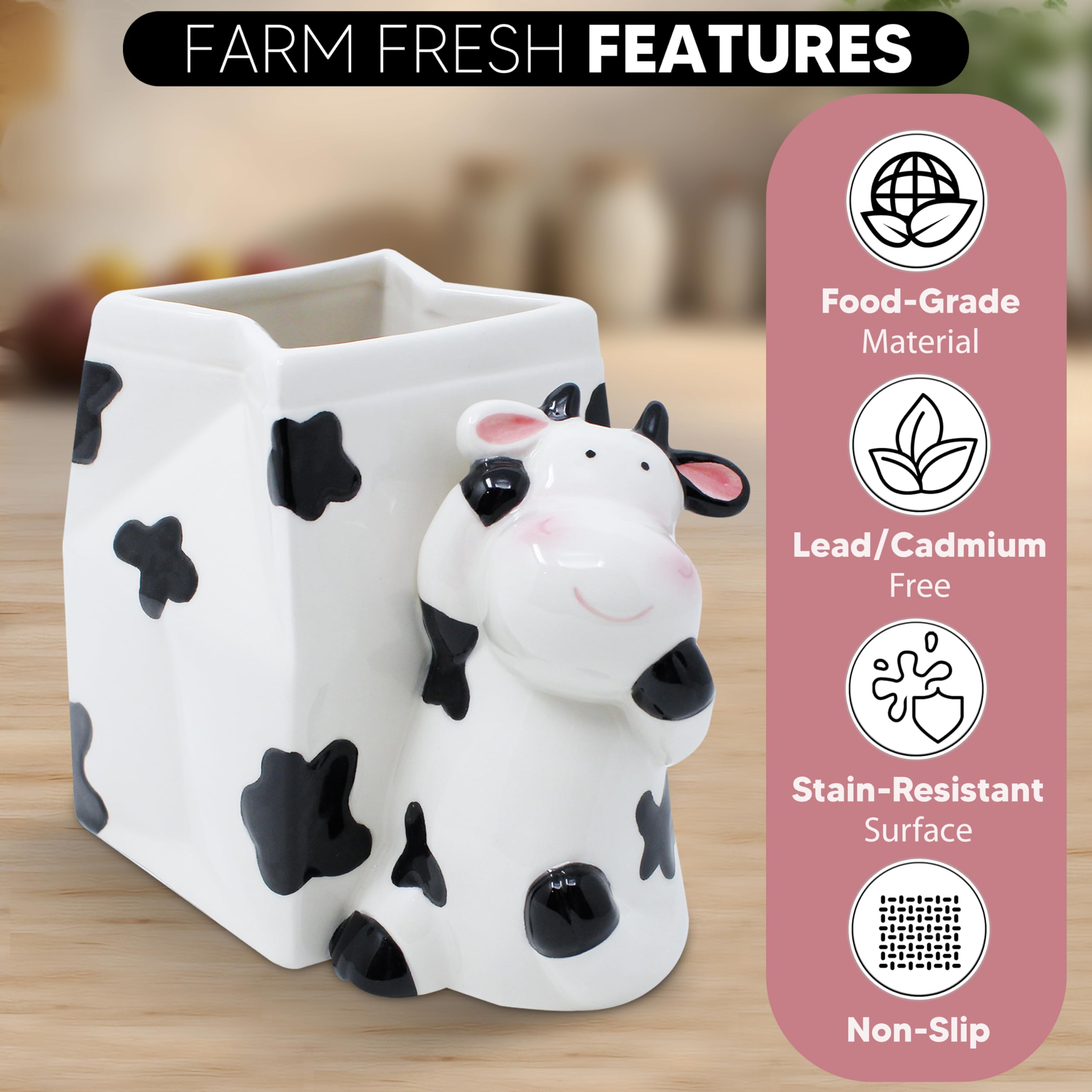 Sixdrop crock holding spatulas and spoons to show easy access benefit