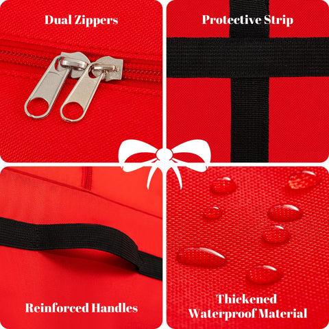 SJQYWDW accessory pockets filled with ornaments showing organized storage benefit