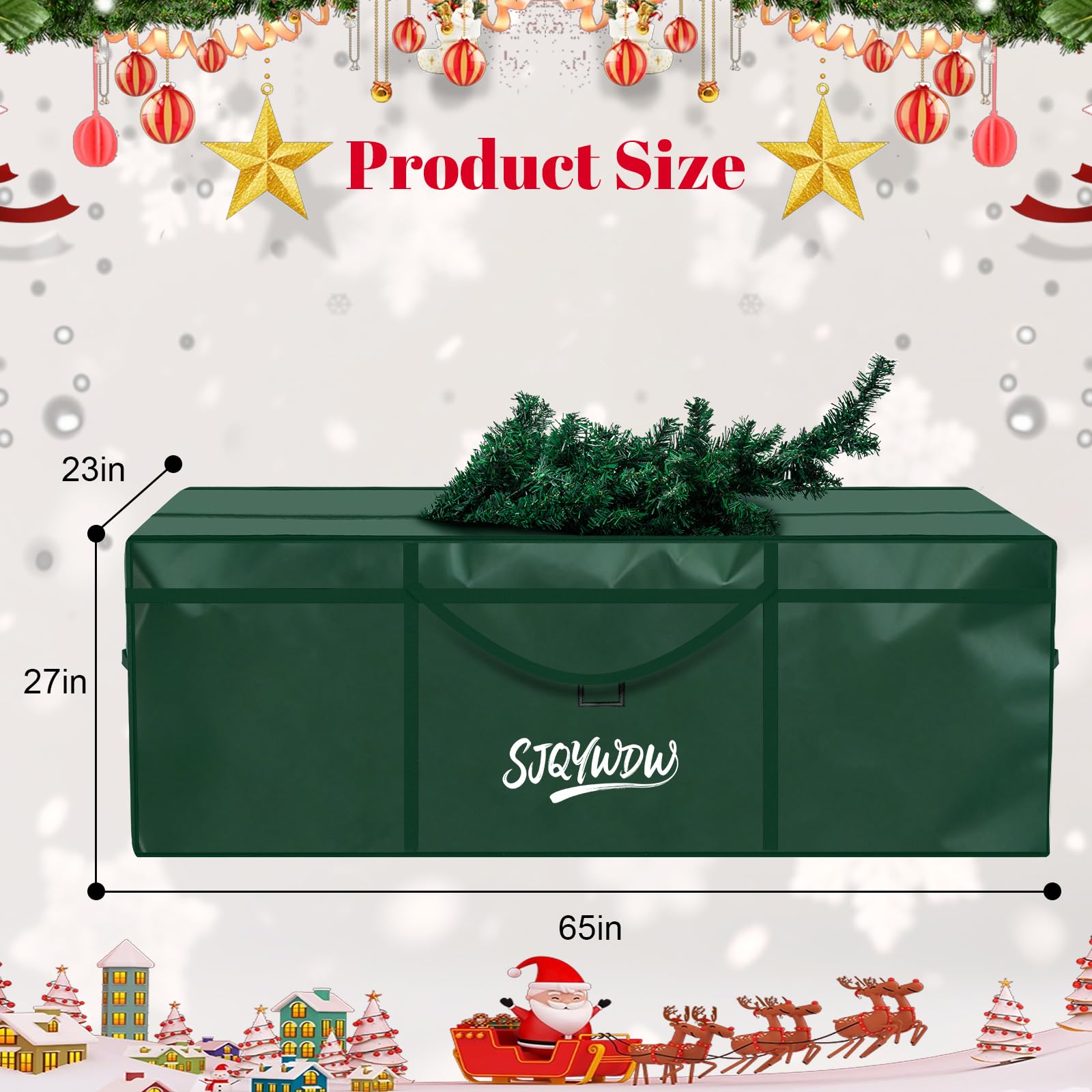 SJQYWDW interior with disassembled tree packed for easy transport