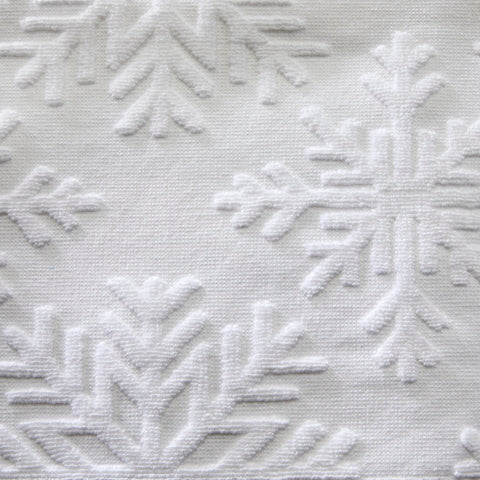 SKL Home close-up of towel weave and print, shows texture and absorbency