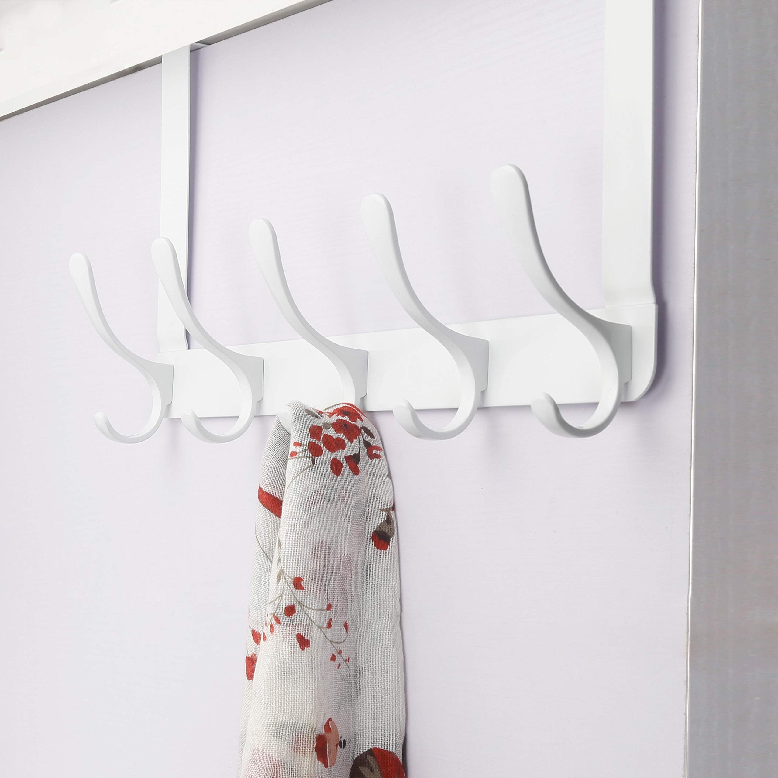 SKOLOO hanger next to ruler showing fit for 1-3/4 inch doors benefit