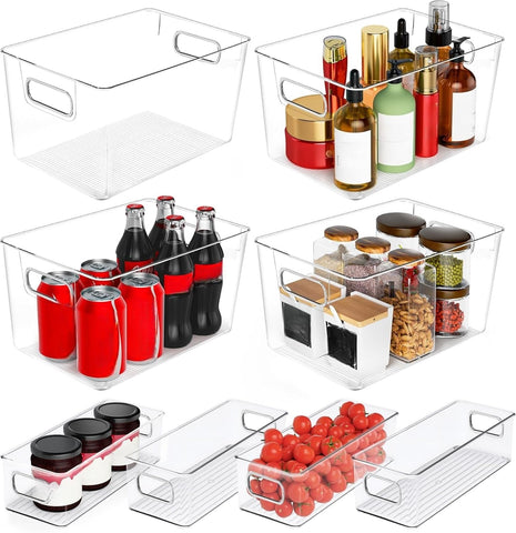 SKTKSE front view of full 8-pack shows organized pantry benefit