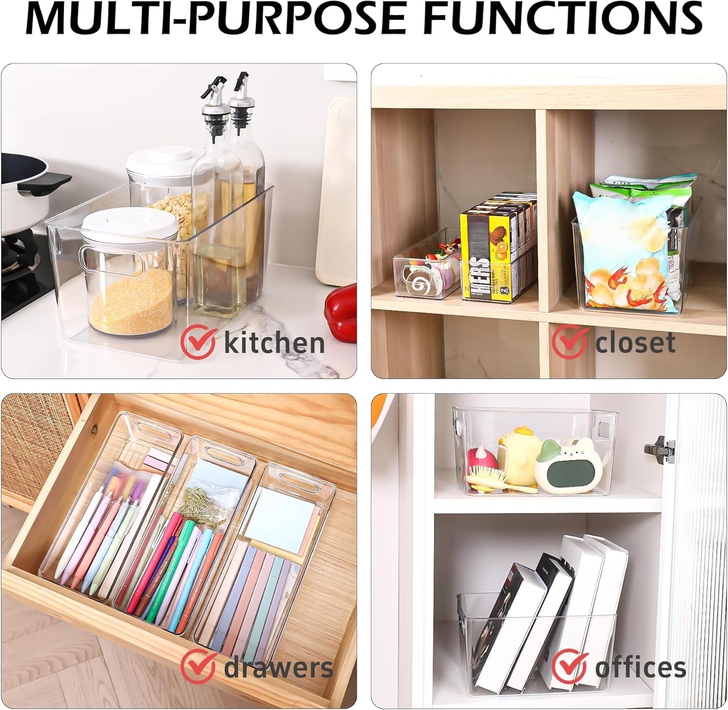 SKTKSE small bins stacked to save drawer space and organize snacks