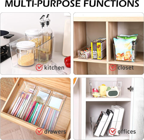 SKTKSE small bins stacked to save drawer space and organize snacks