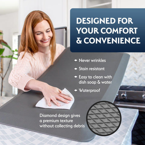 Sky Solutions diamond top close-up showing texture that prevents stains and debris