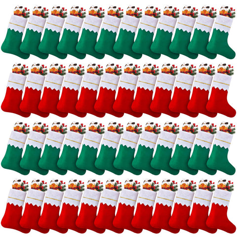 Skylety front view of red and green stocking pack showing bulk quantity and color