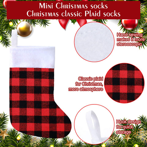Skylety stocking held in hand showing compact size and useful gift-holding capacity