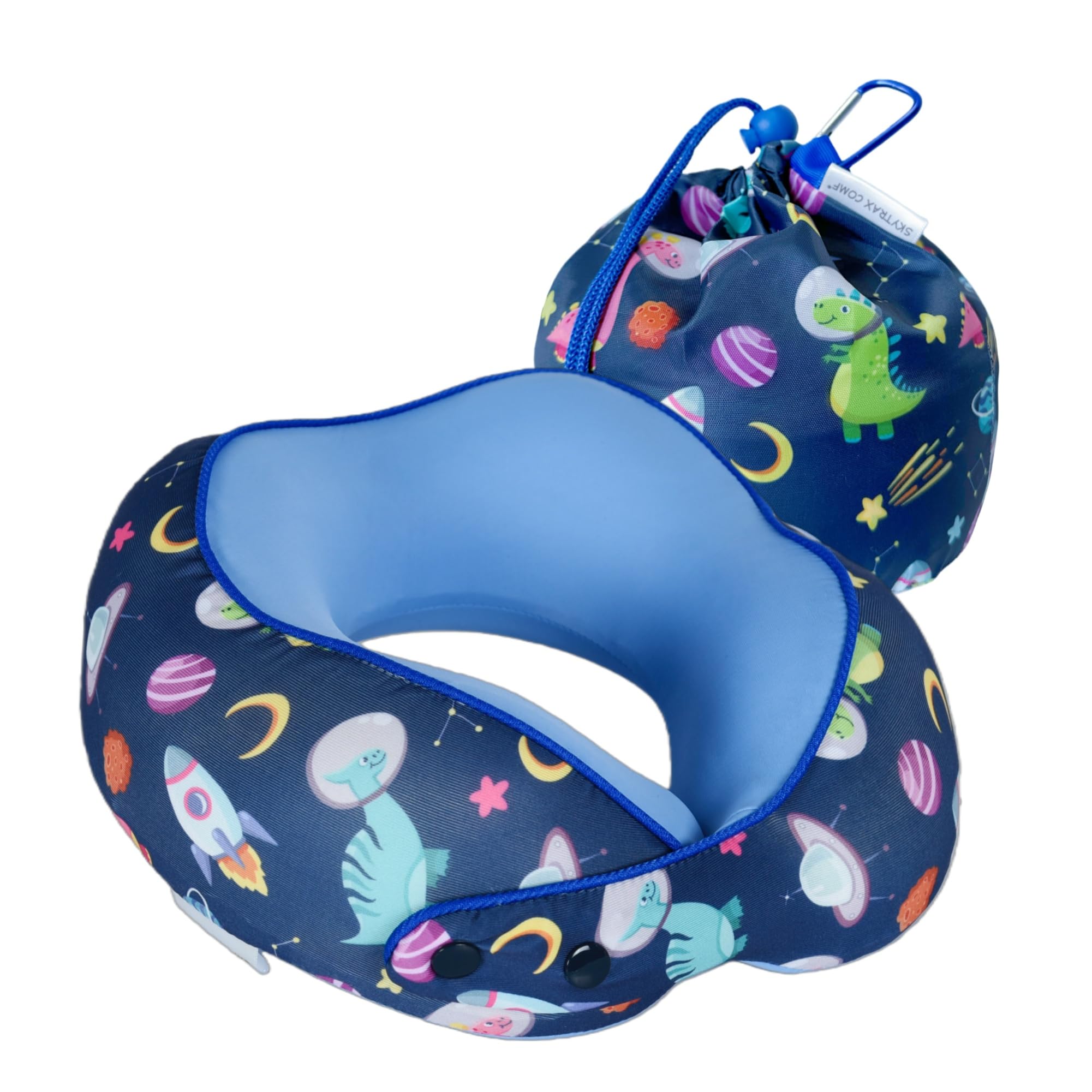 SKYTRAX COMF dinosaur front view showing cute design and child comfort