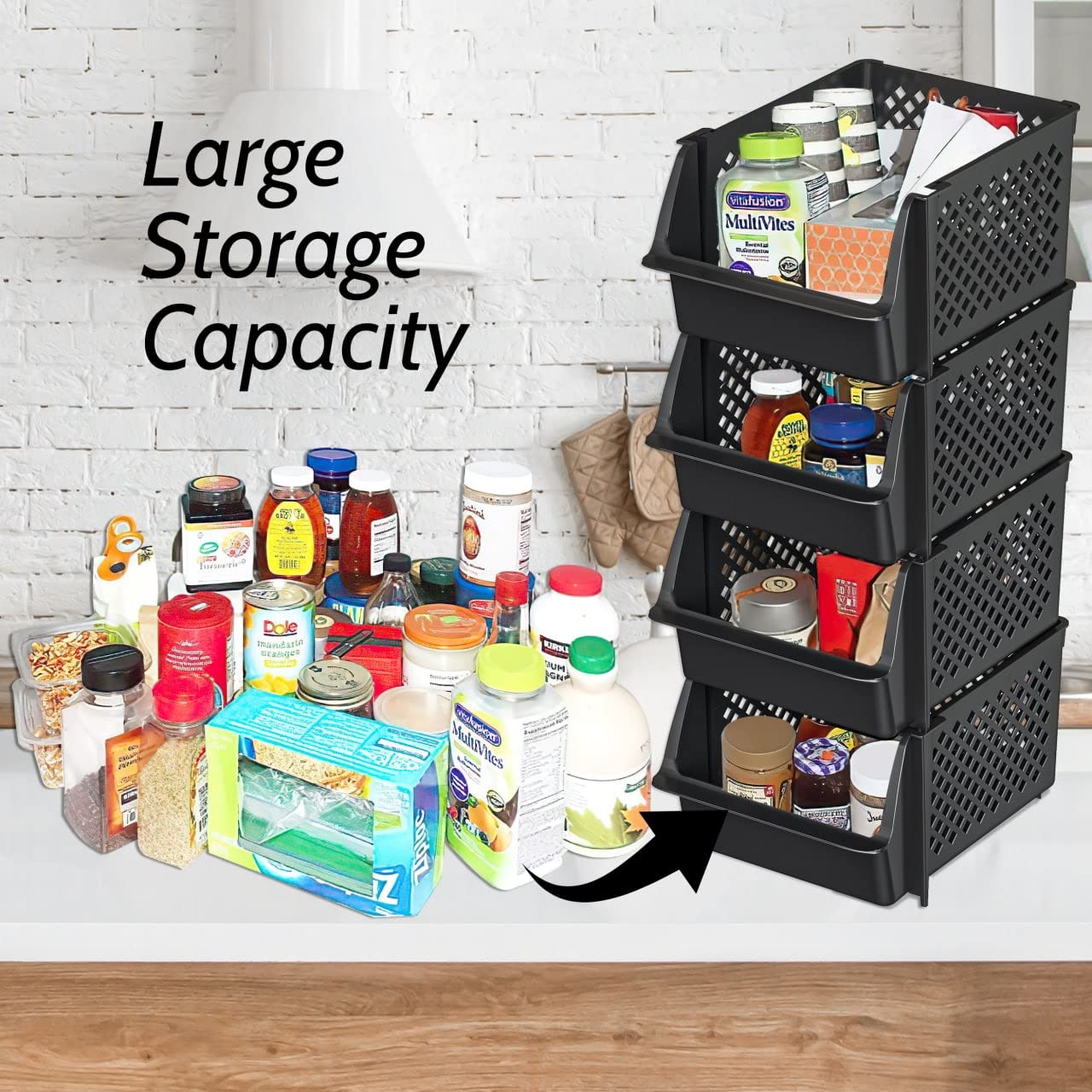 Skywin interior measurement view showing capacity for cans and snacks