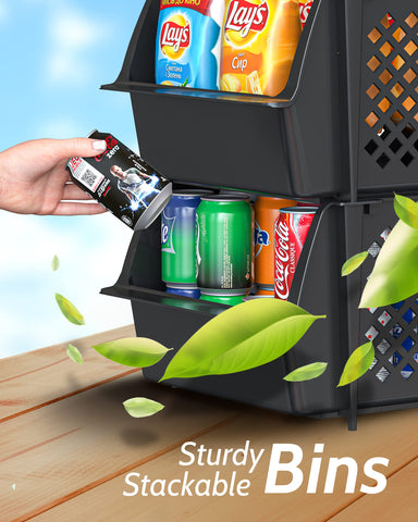 Skywin bins nested flat for compact storage saving closet space