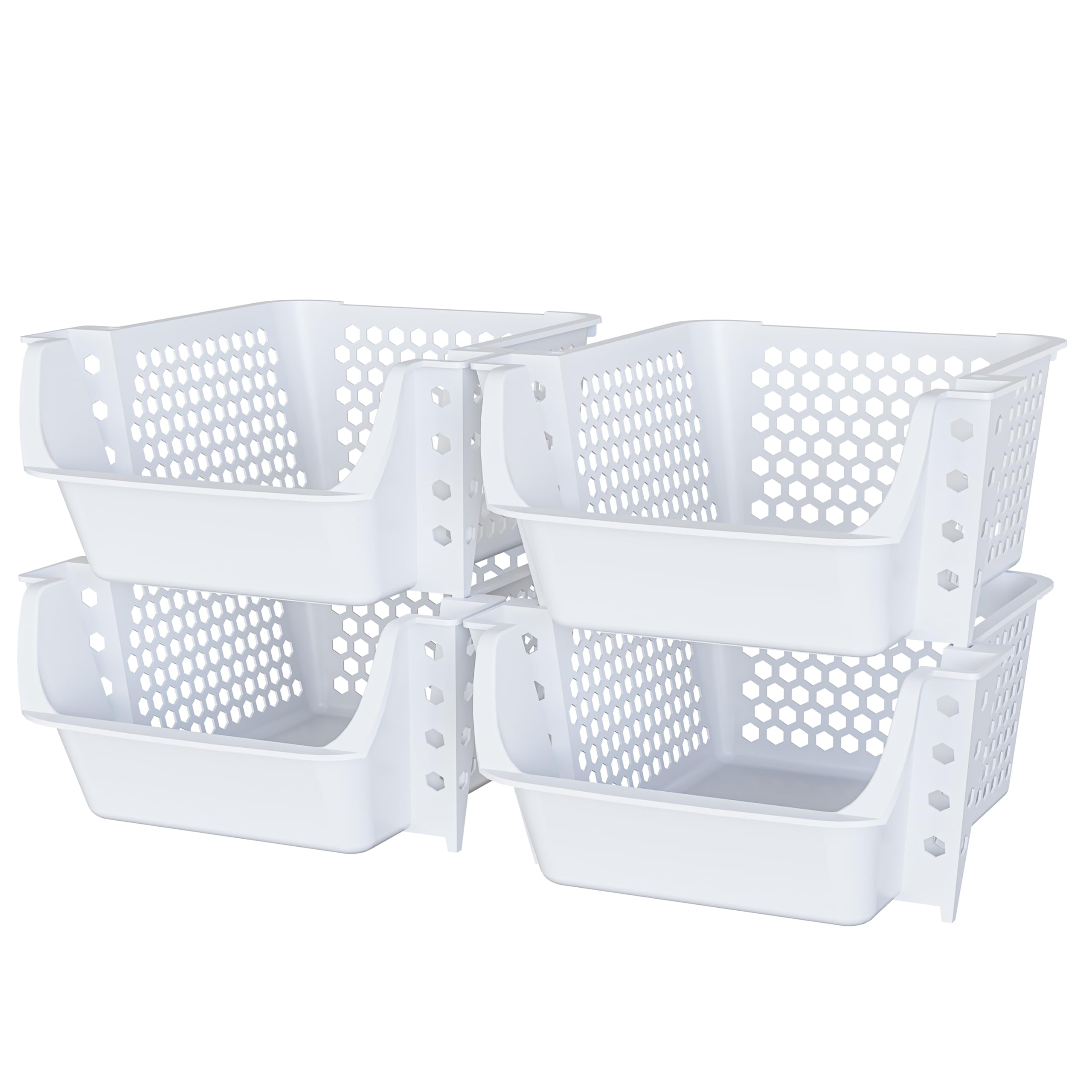Skywin nested bins compactly stored saving shelf and closet space