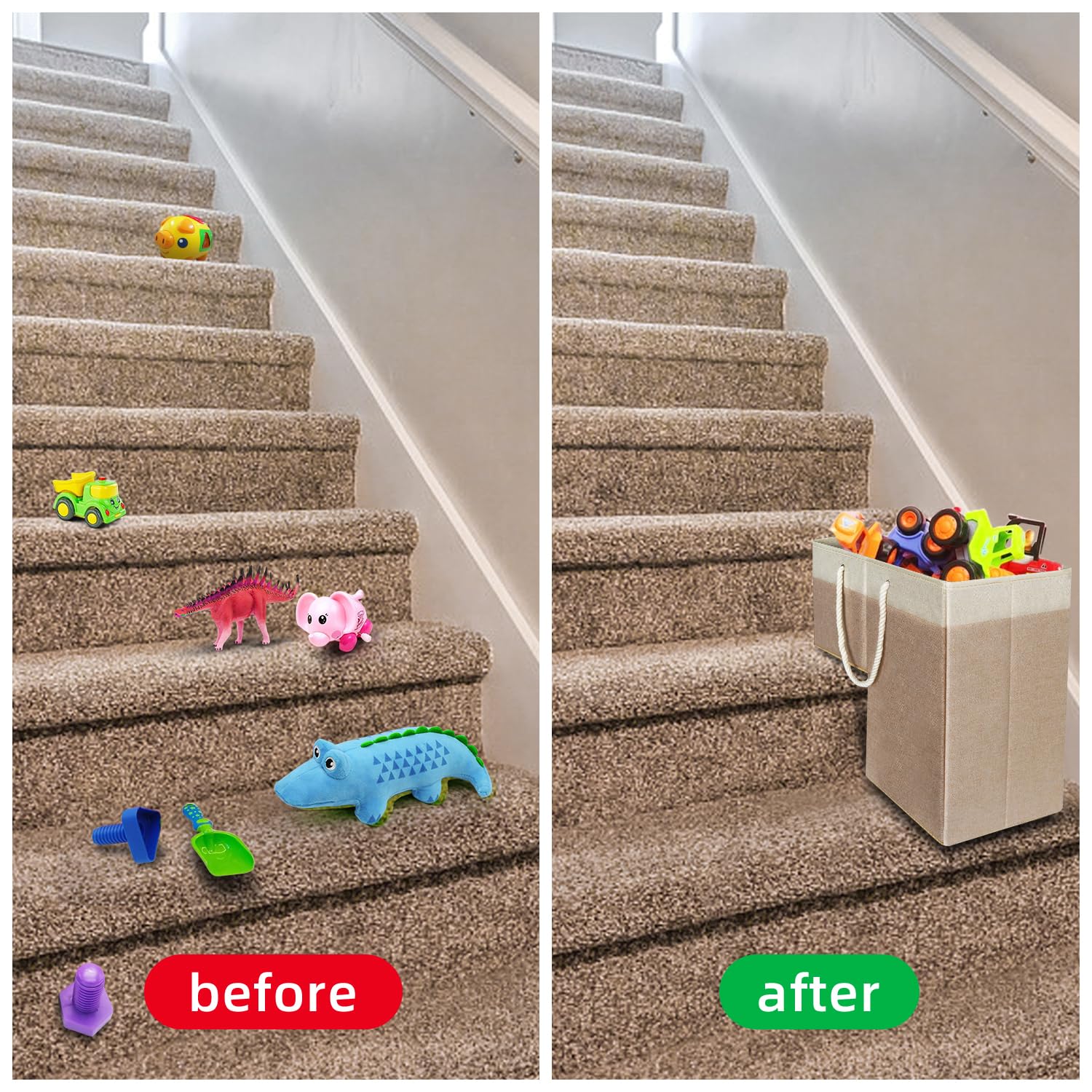 slcinwzdt in use with toys and books for quick organization