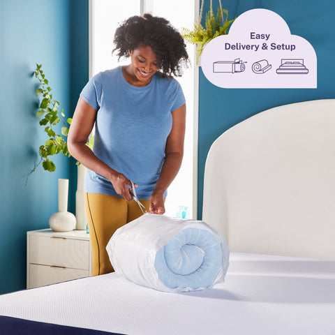 Sleep Innovations label with CertiPUR-US tag ensuring safe materials