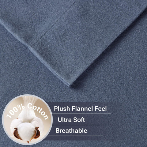 Sleep Philosophy close-up of brushed flannel fabric highlighting soft texture benefit