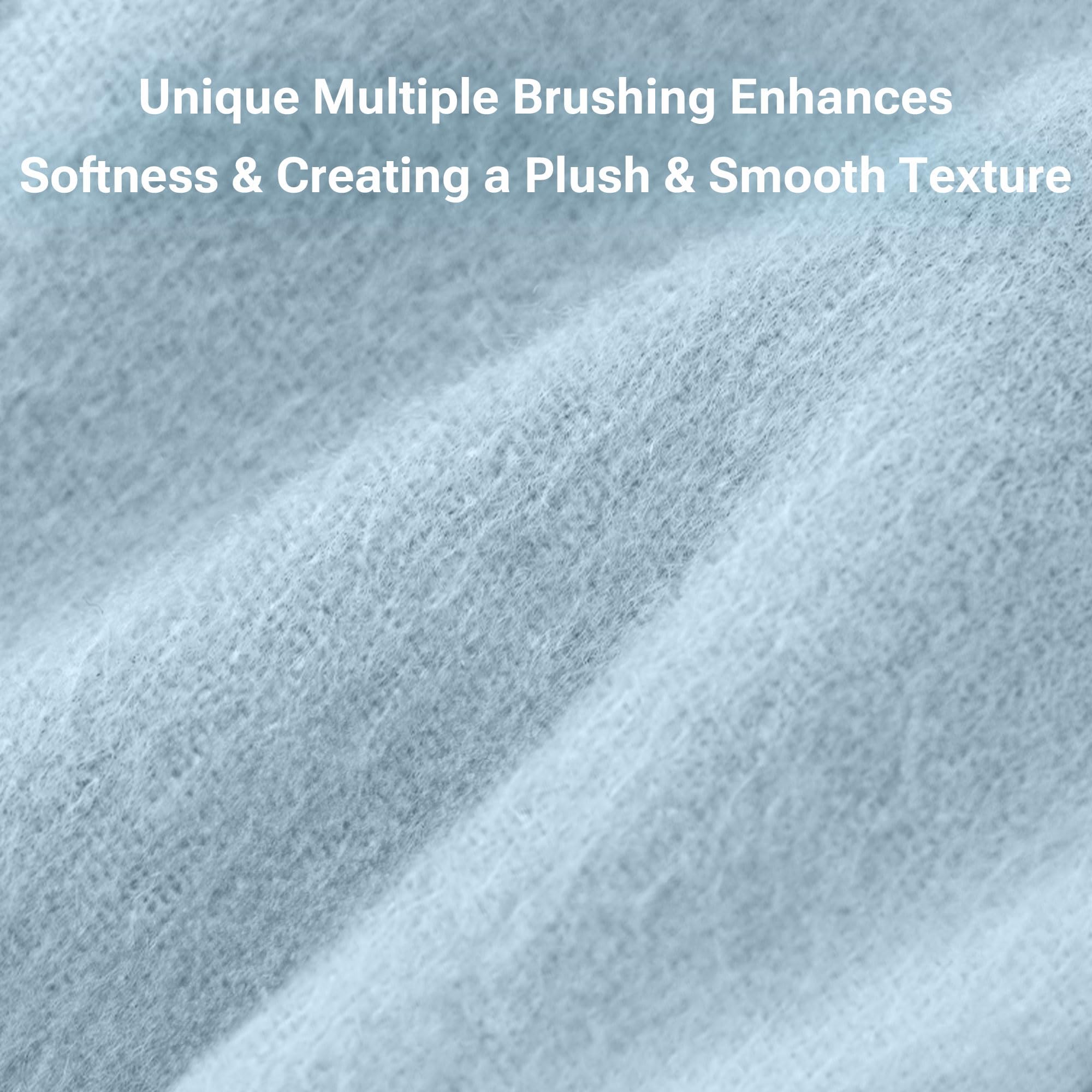 Sleep Philosophy flannel texture close-up showing brushed nap for cozy warmth