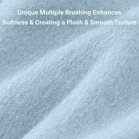 Sleep Philosophy flannel texture close-up showing brushed nap for cozy warmth