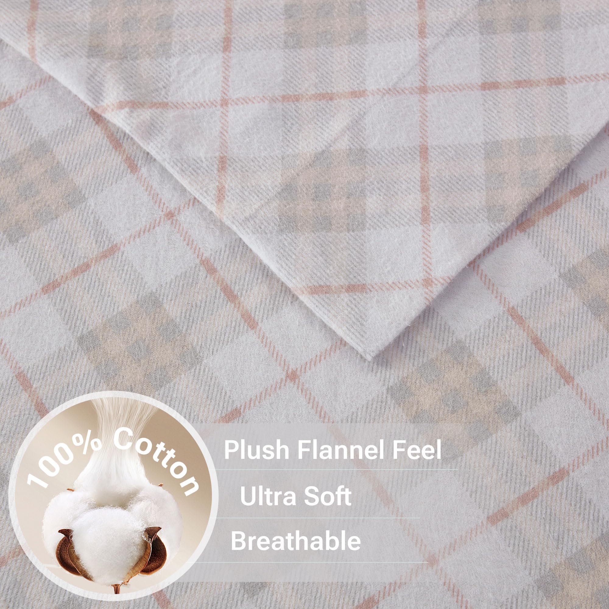 Sleep Philosophy fitted sheet pocket detail showing 14-inch depth for secure fit