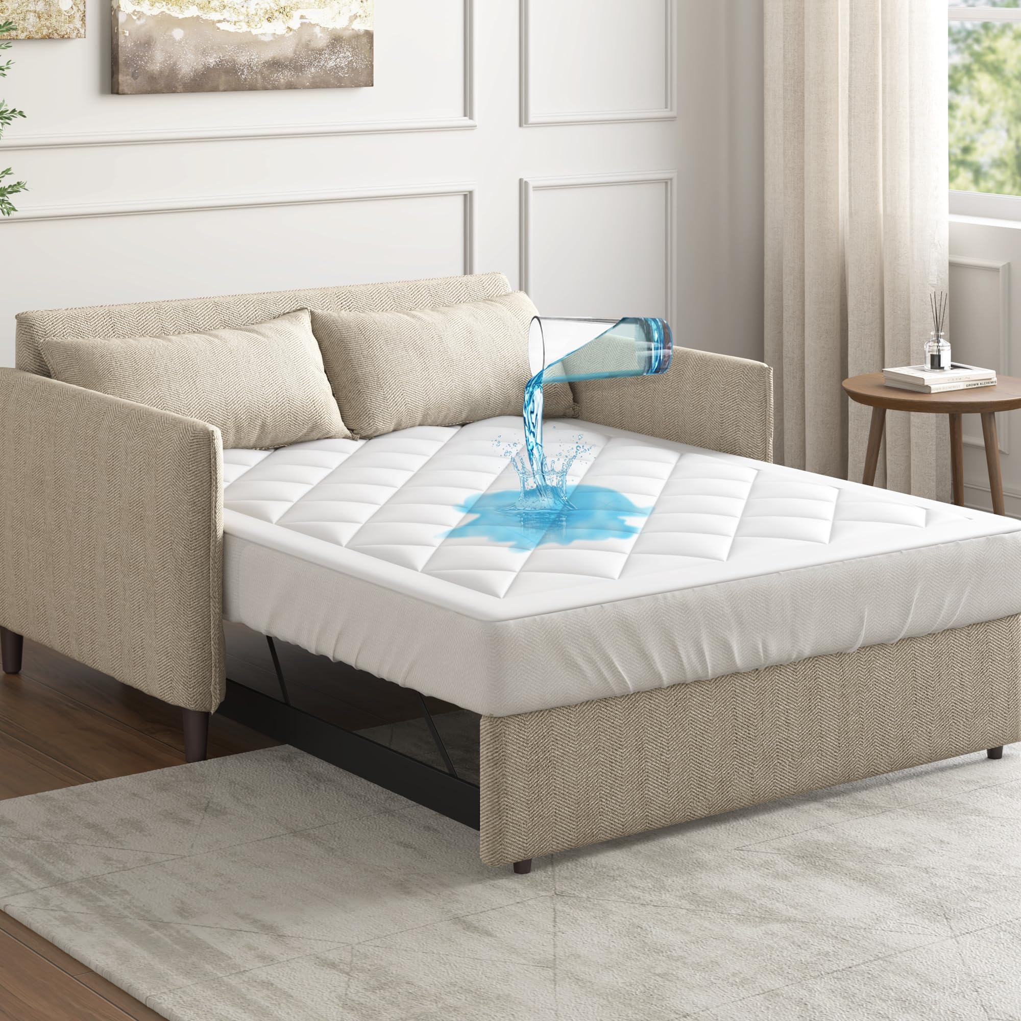 Sleep Philosophy front packaging showing protector and dimensions for easy identification