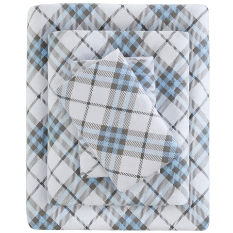 Sleep Philosophy front packaging of twin flannel set showing warmth and style