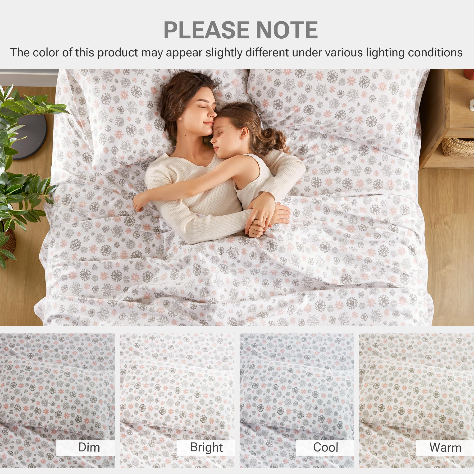 Sleep Philosophy sheets on styled bed illustrating cozy bedroom atmosphere