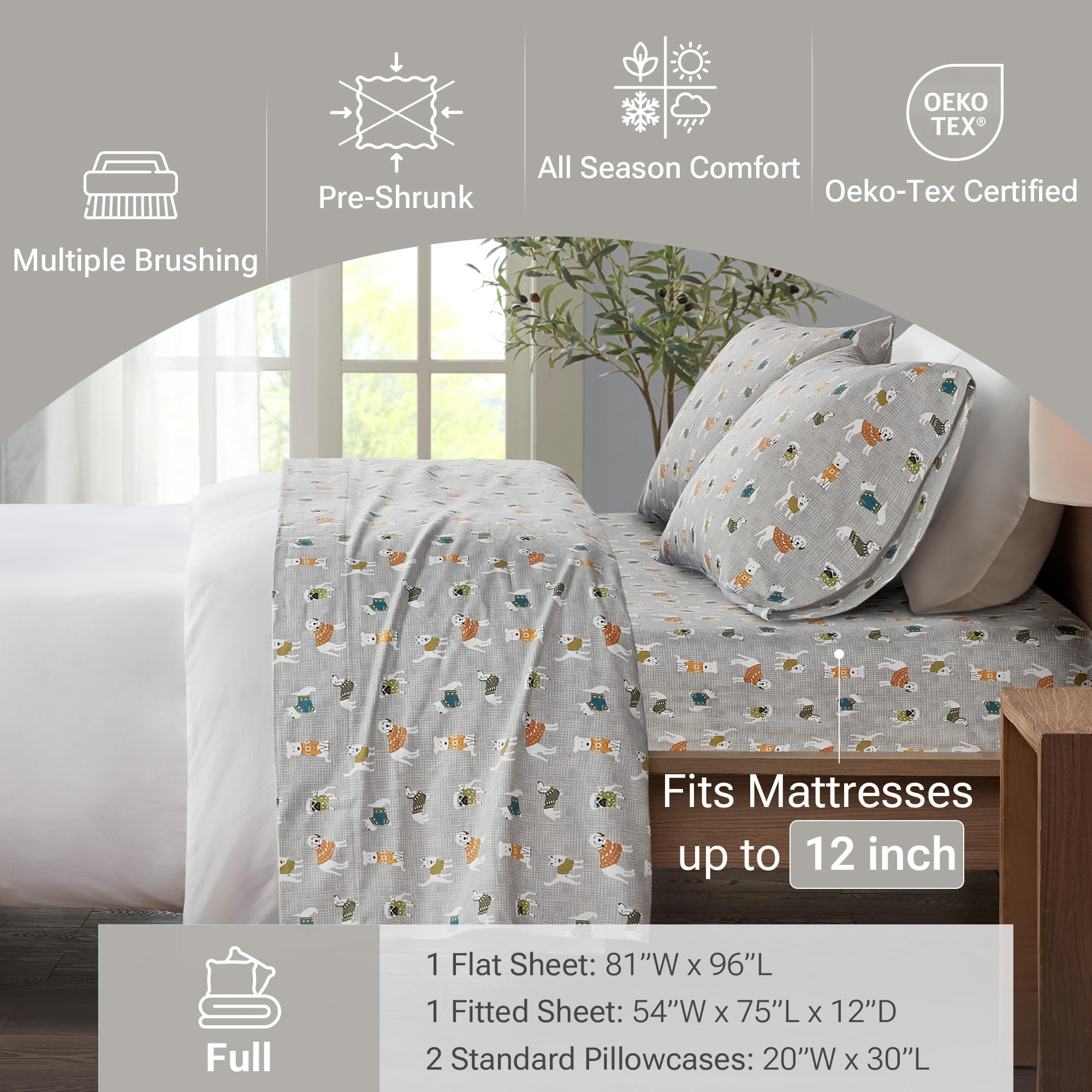 Sleep Philosophy two pillowcases laid on bed showing coordinated look benefit