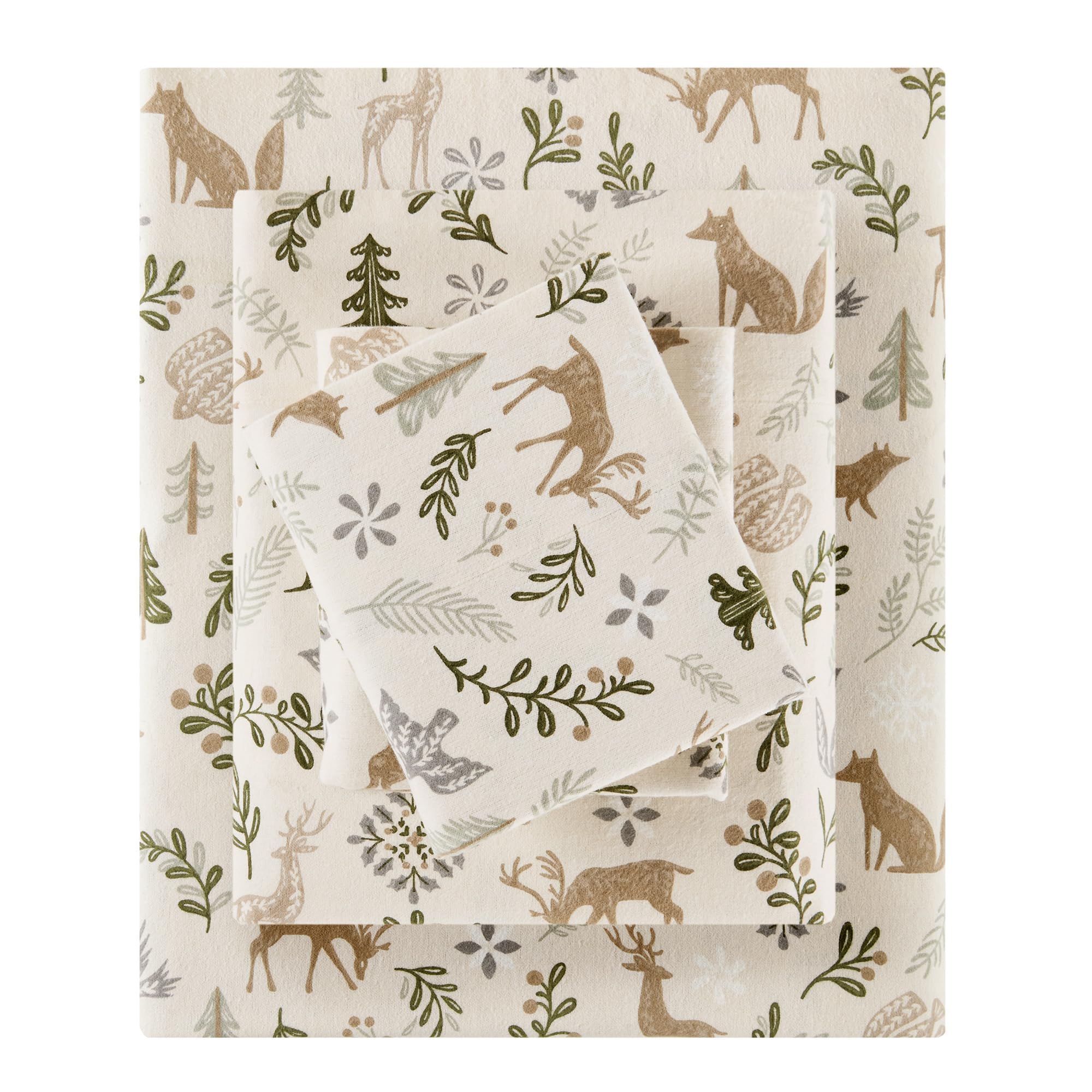 Sleep Philosophy front packaging showing queen flannel set, clear product view and benefit