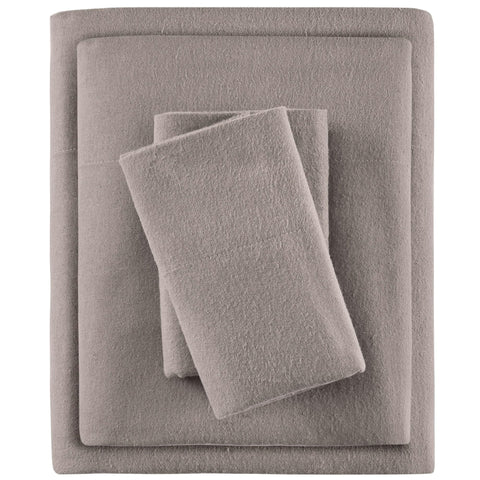 Sleep Philosophy flat sheet on twin bed showing smooth, cozy coverage and warmth