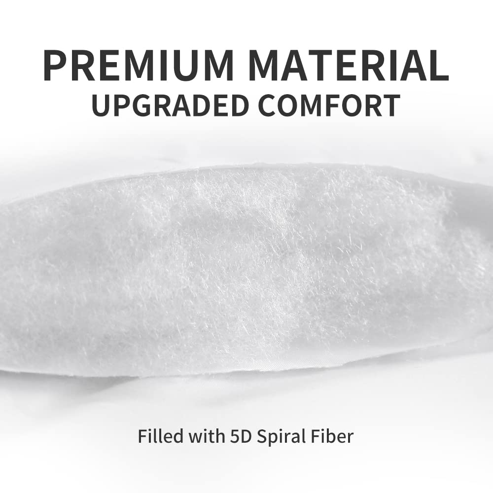 SLEEP ZONE mattress pad on made bed showing cooler, softer sleeping surface