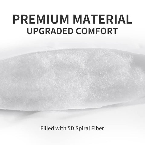 SLEEP ZONE mattress pad on made bed showing cooler, softer sleeping surface