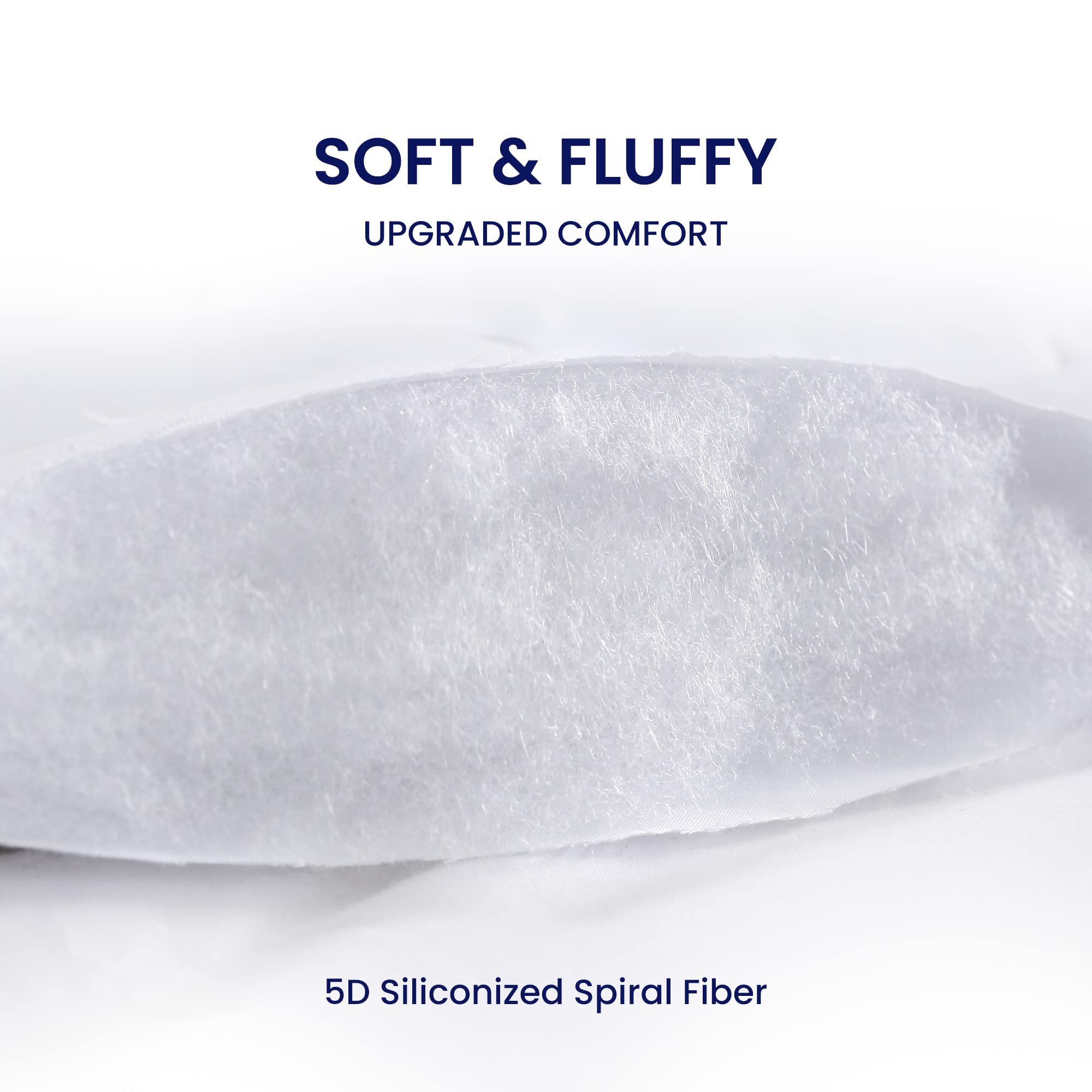 SLEEP ZONE closeup of brushed microfiber top for softer nightly comfort