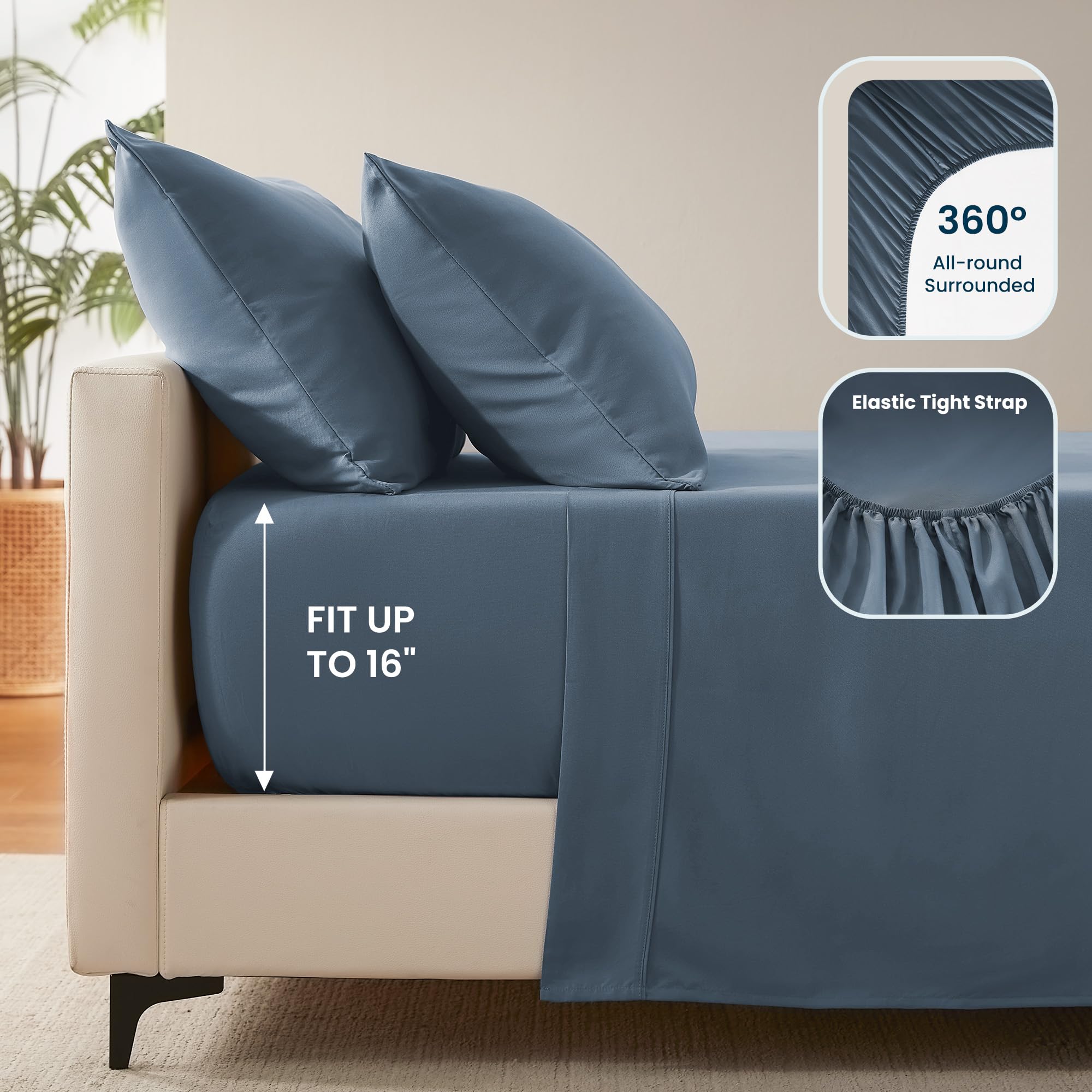 SLEEP ZONE two pillowcases displayed to highlight matching set benefits