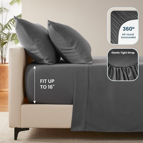 SLEEP ZONE two pillowcases on bed highlighting smooth surface and quick-dry benefit