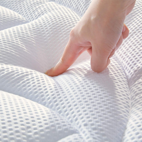 SLEEP ZONE three-zone quilting close-up demonstrating targeted support and pressure relief