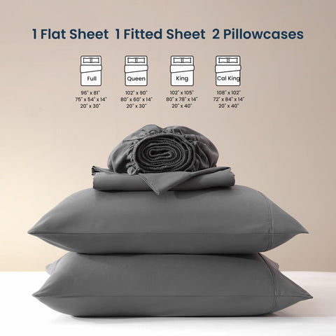 SLEEP ZONE sheets on a mattress to illustrate fit on a 16 inch mattress for scale
