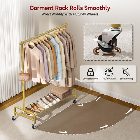 SLEEPING LAMB caster wheel and lock detail ensuring easy mobility and secure placement
