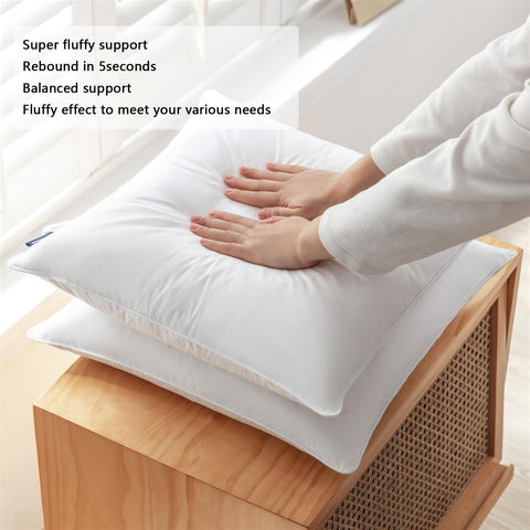 SleepMan insert inside a sofa pillow demonstrating improved cushion appearance
