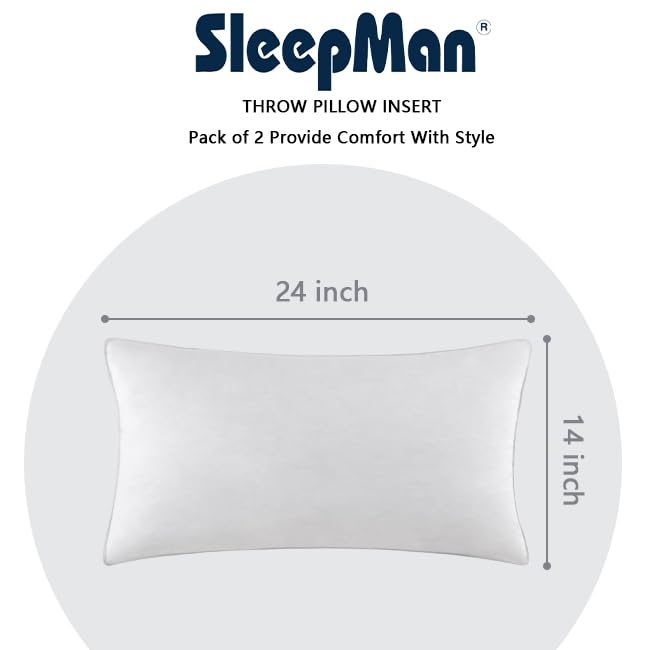 SleepMan insert next to ruler showing accurate 14x24 size for proper fit