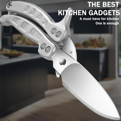 SLEMOON blade close-up with micro-serration for improved non-slip cutting