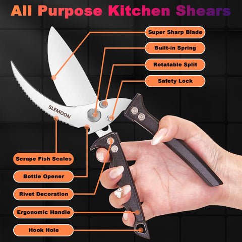 SLEMOON ergonomic fishbone handle profile for comfortable anti-slip grip