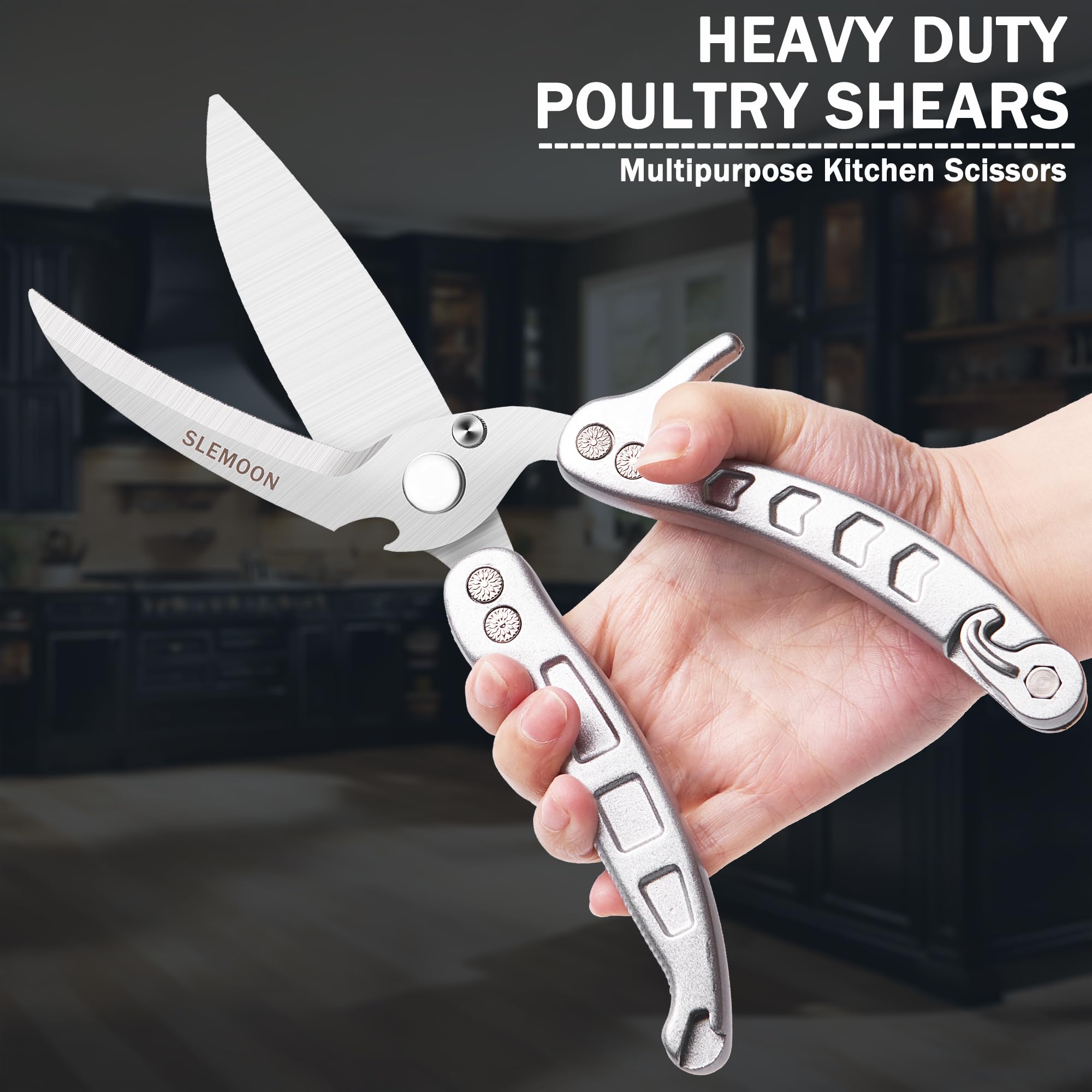 SLEMOON fishbone ergonomic handle offering comfortable anti-slip grip benefit