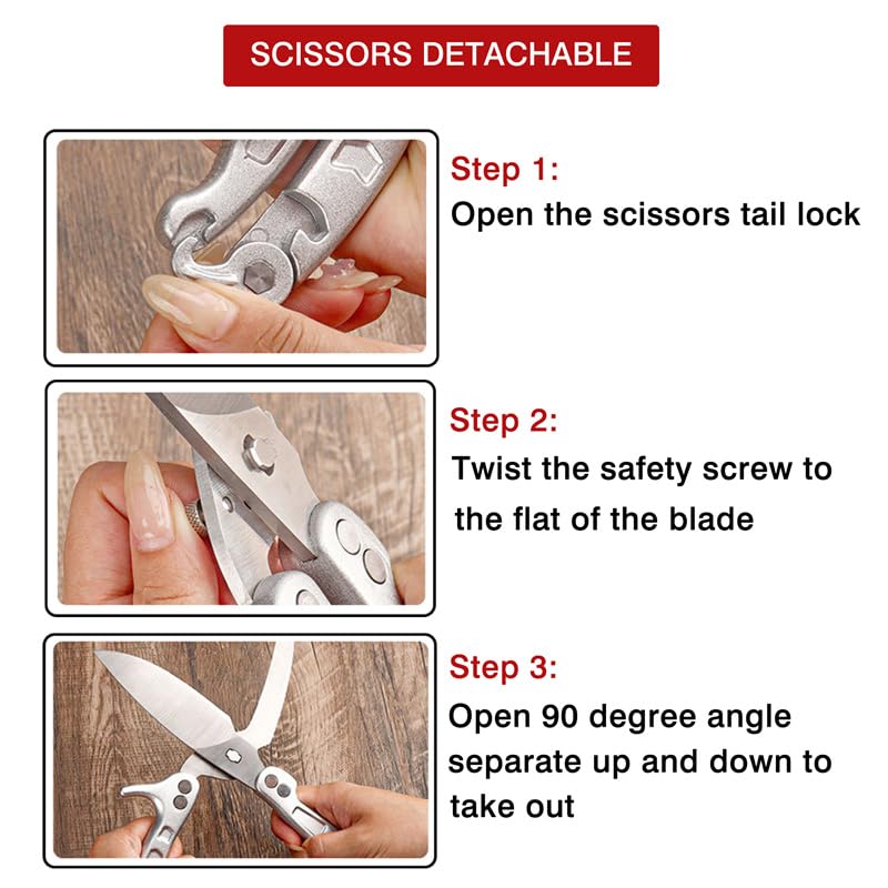 SLEMOON shears on cutting board with ingredients showing everyday kitchen versatility benefit