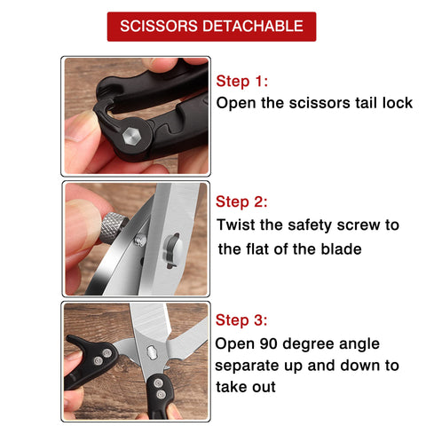 SLEMOON shears on kitchen counter in lifestyle shot showing everyday use
